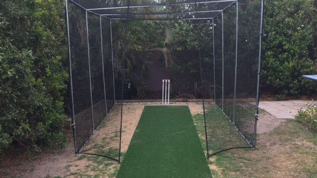 Home backyard cricket net